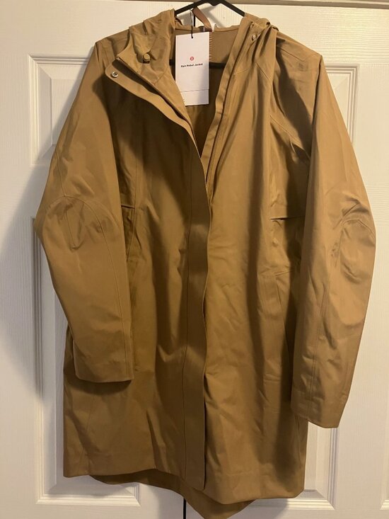 Lululemon Jackets & Blazers - Lululemon Rain Rebel Jacket size 10 Camel Brown